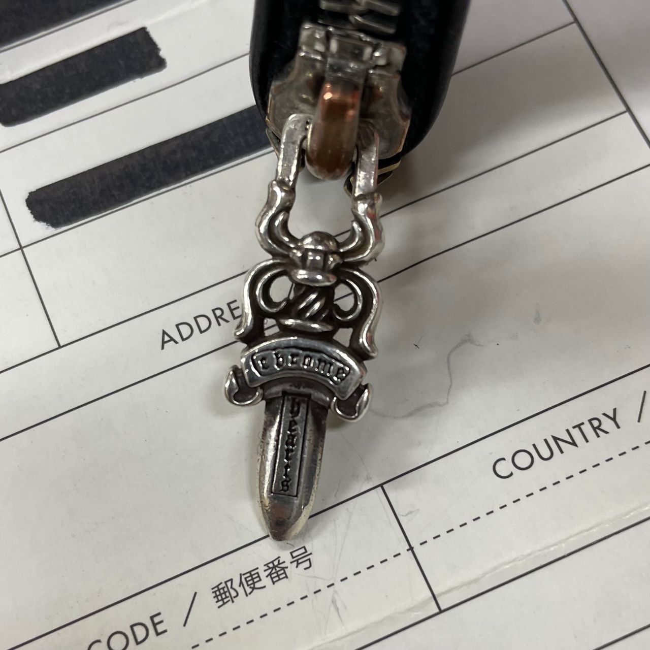インヴォイス原本付き 国内正規 CHROME HEARTS ジッパー チェンジ