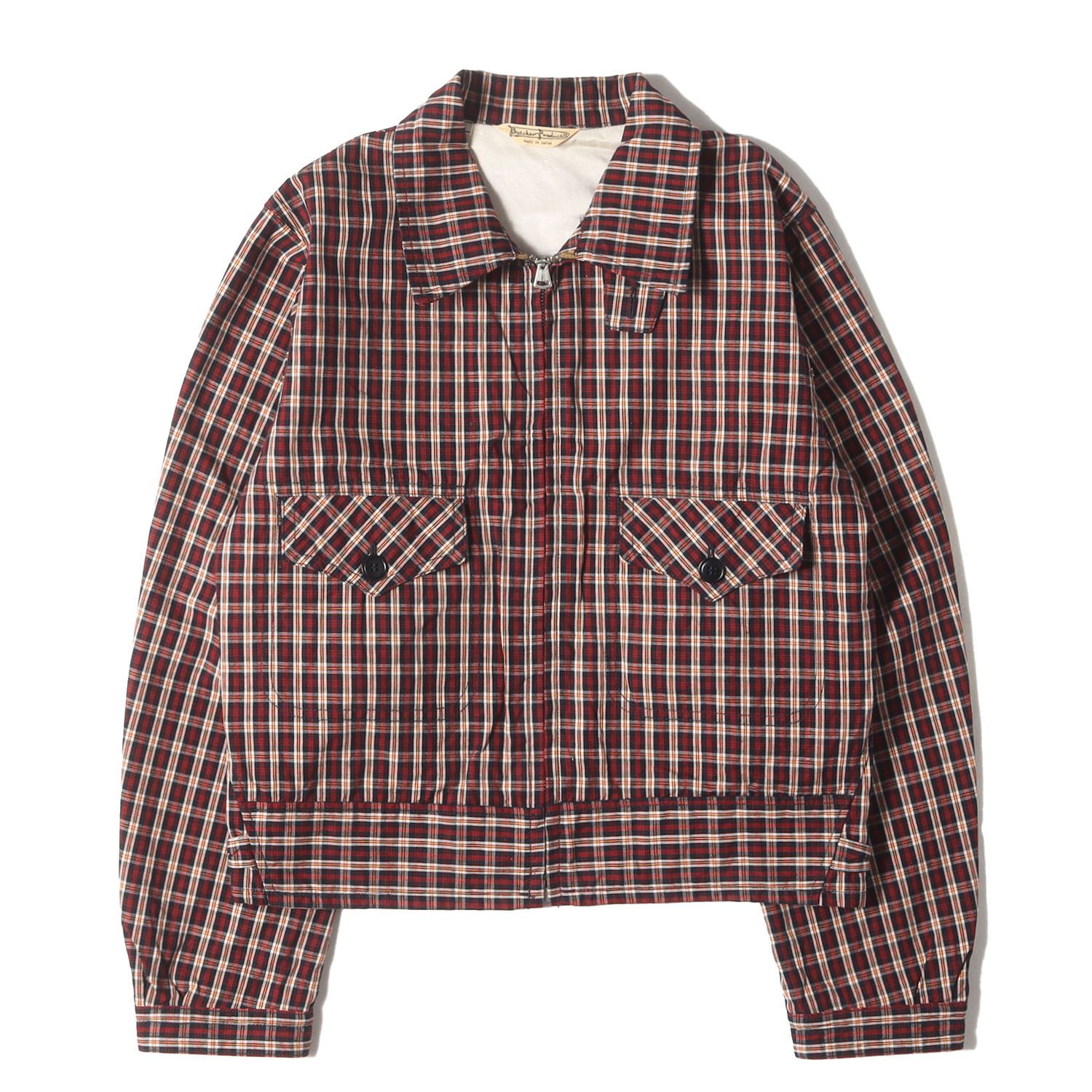 AT Last&co　BUTCHERPRODUCTS アットラスト At LAST&CO アットラスト ジャケット レッド ネイビー サイズ:36