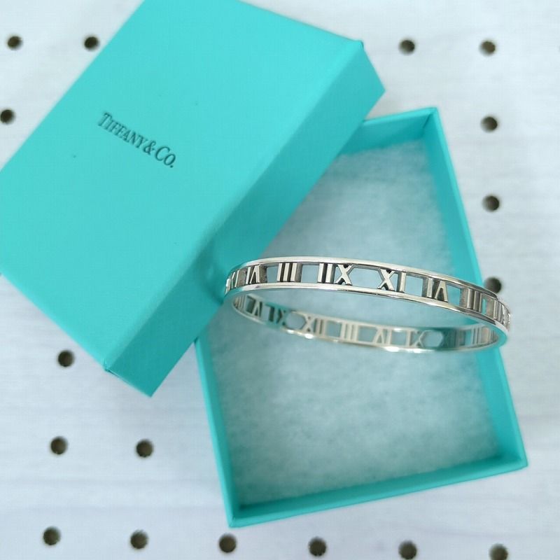 Tiffany ティファニー グルーブド バングル カフ 925 シルバー TIFFANY