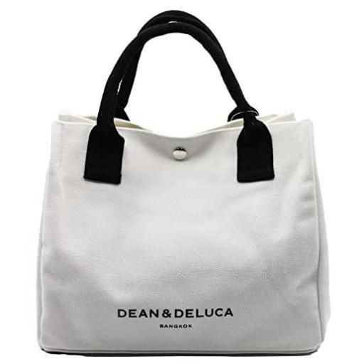 DEAN & DELUCA トートバッグ 　ショルダーバッグ　2way レディース キャンバス 帆布  ミニトート 仕切り