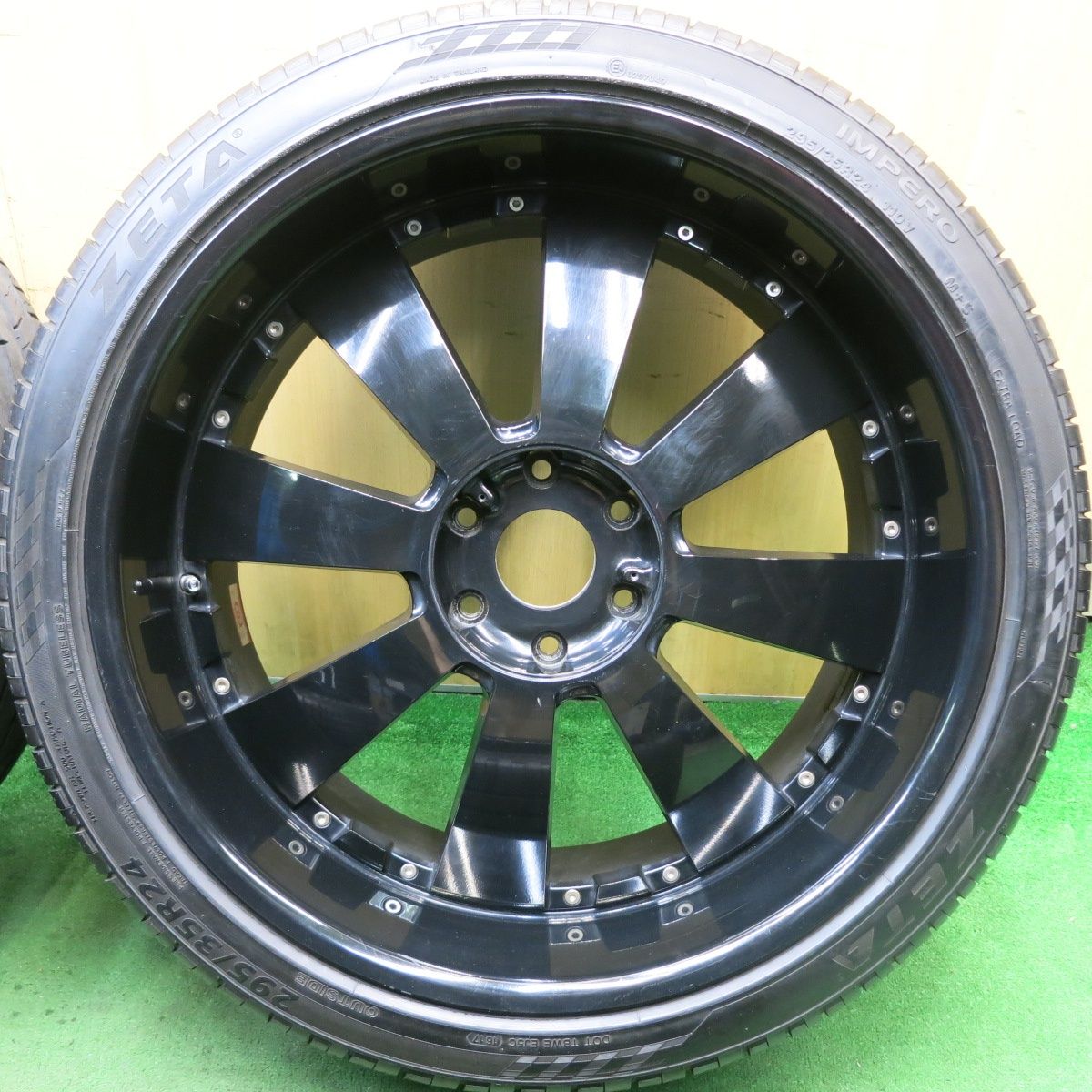 バリ溝 9分 DeMODA CONCEPT LENSO CONCERTO 295 35R24 ゼータ IMPERO ディモーダコンセプト 24インチ PCD139.7 6H 5072005HAノ