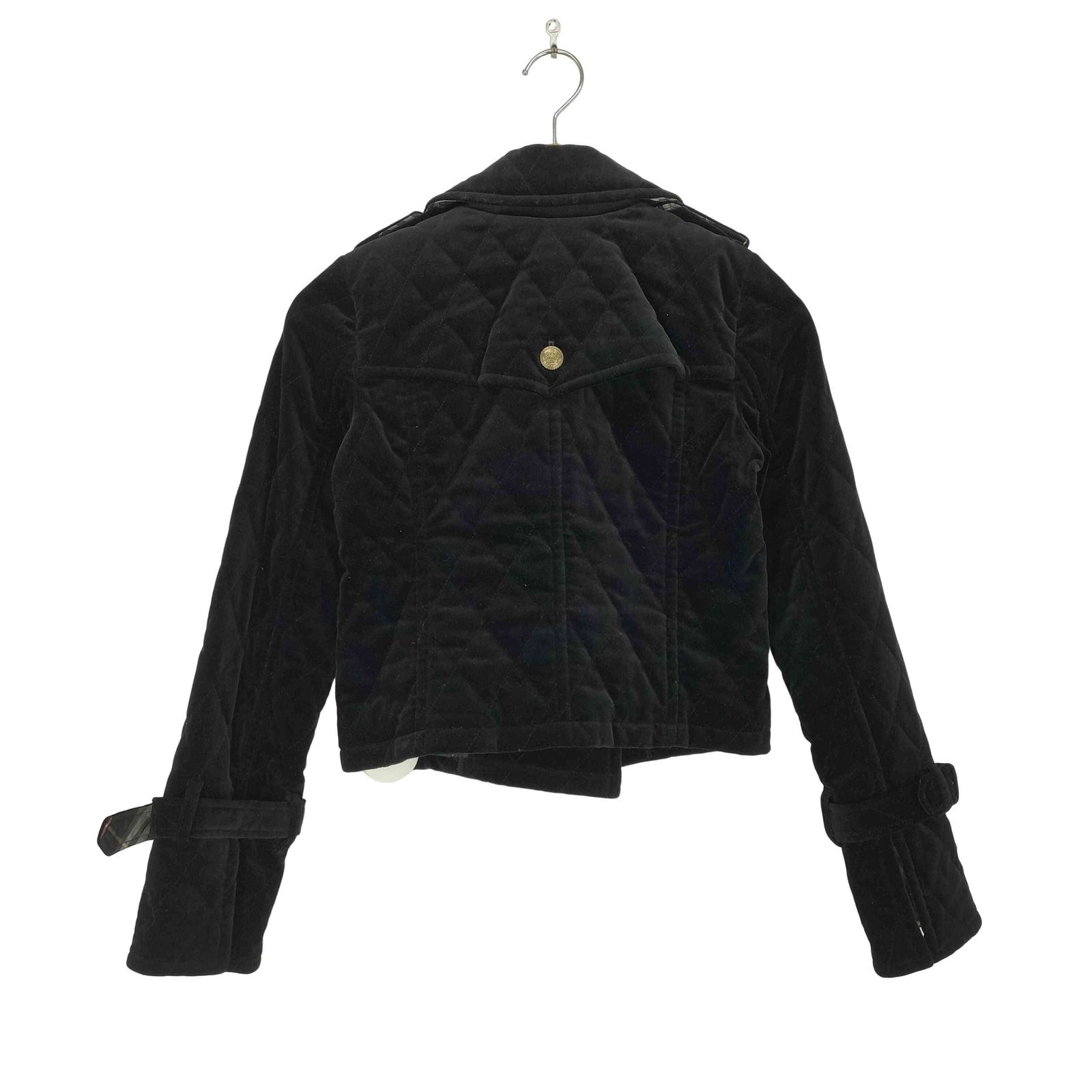 バーバリーブルーレーベル BURBERRY BLUE LABEL 裏地チェック ベロア 