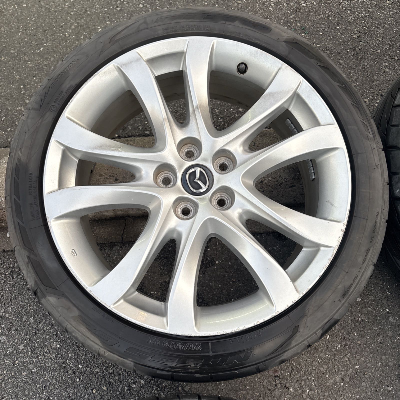 Mazda アテンザ純正 19インチ タイヤホイールセット 送料無料】マツダ アテンザ 純正ホイールタイヤセット 225/45R19