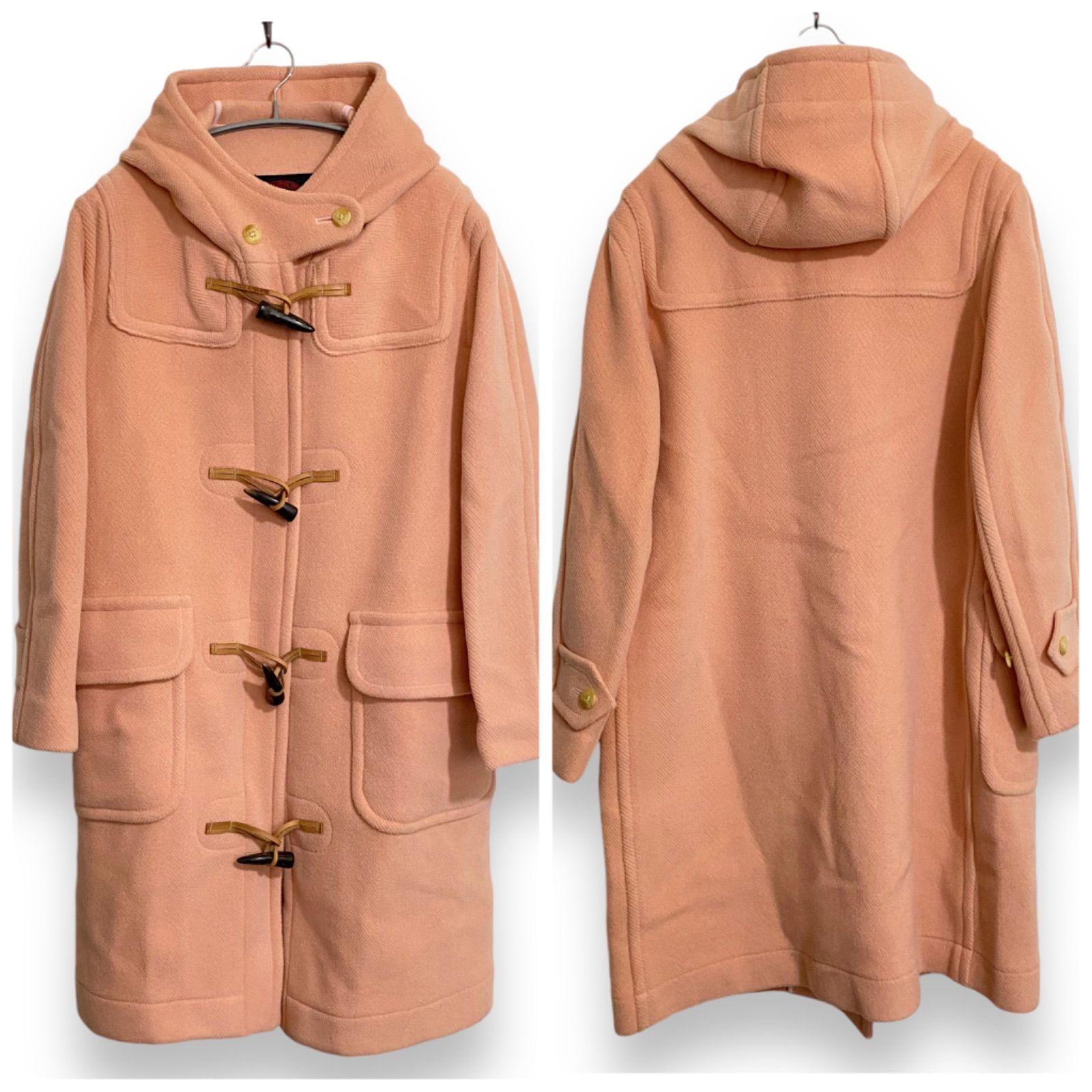 OLD ENGLAND サーモンピンク ダッフルコート OLD ENGLAND オールドイングランド ダッフルコートロングコート