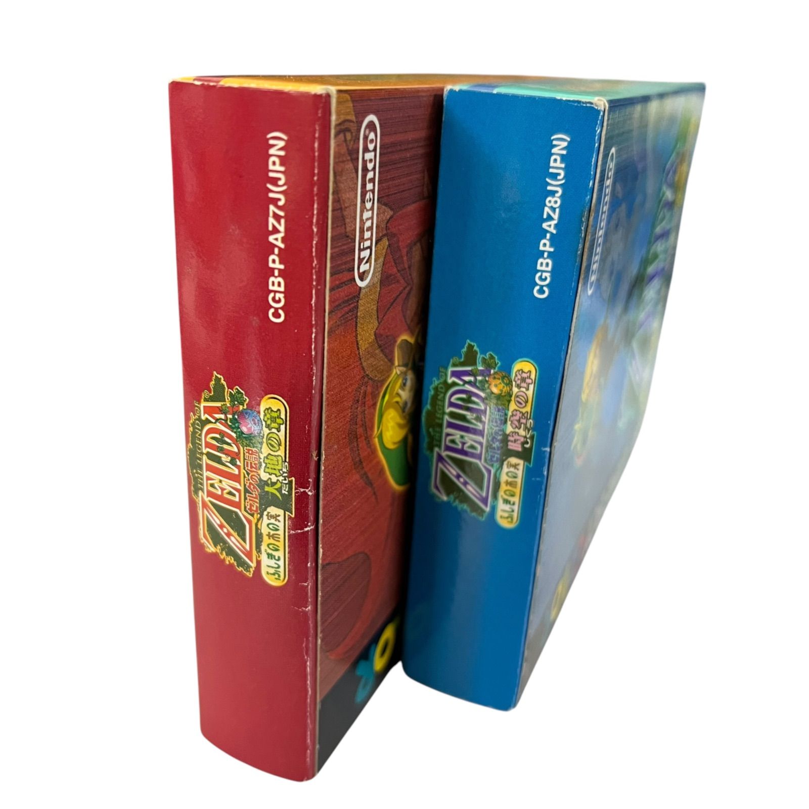 送料無料 ゼルダの伝説 ふしぎの木の実 大地の章 時空の章 ２本まとめて ゲームボーイカラー専用ソフト ゼルダの伝説 ふしぎの木の実 大地の章 時空の章 2本セット 箱説あり