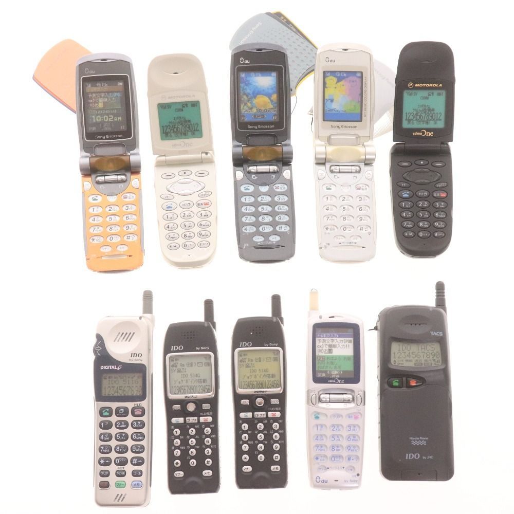 □ モックアップ ガラケー 10点セット まとめ売り IDO au