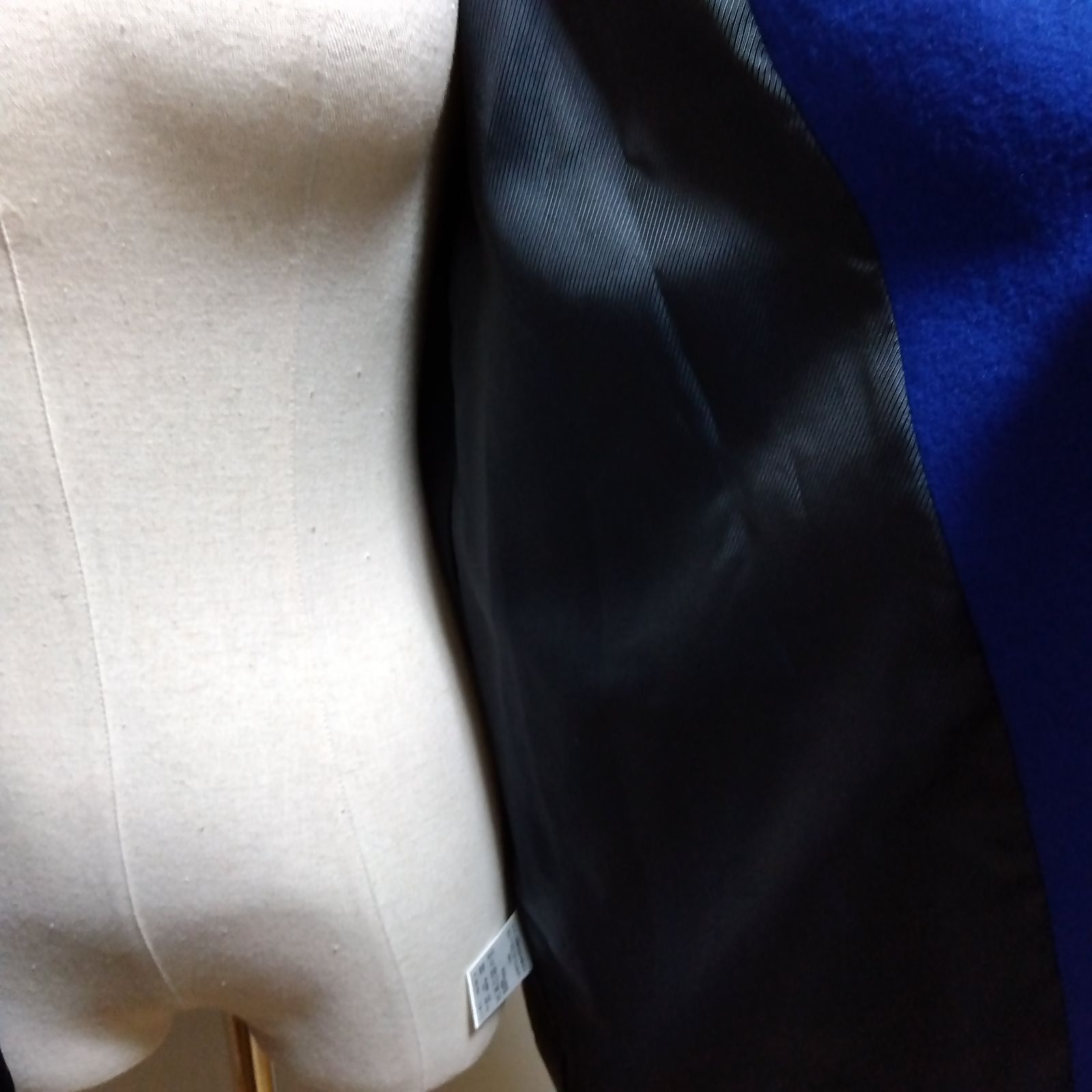 Grandtable グランターブル 2WAY リボンハーフコート ロングブルー