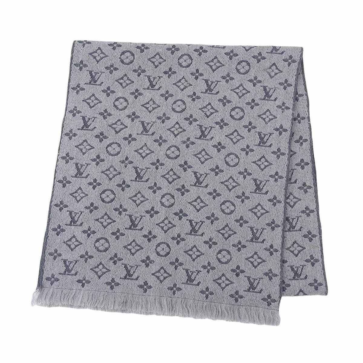 ルイヴィトン マフラー モノグラム クラシック M70932 ユニセックス グレー LOUIS VUITTON【中古】 【アパレル・小物】