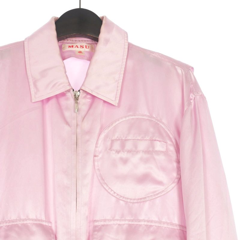 エムエーエスユー MASU 24SS SECRET BOMBER JACKET サテンボンバー