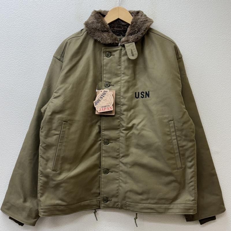 HOUSTON ヒューストン ジャケット、上着 ジャンパー、ブルゾン 5N-1 ミリタリー ヘビーピケ IDEAL ZIP 裏ボア N-1 デッキ