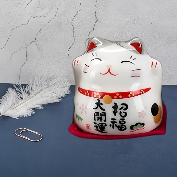 博 まねきねこ 置物 招き猫 セット 小さい グッズ おしゃれ 縁起物 雑貨 招き猫商売繁盛 開店祝い 贈り物 新年の休日の装飾 プレゼント ミニチュア 動物 卓上 玄関小物 新年ギフト 5個セット