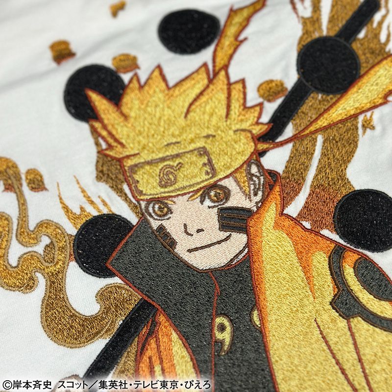 4Lサイズ 絡繰魂 × NARUTO うずまきナルト 六道仙人モード 柄 刺繍