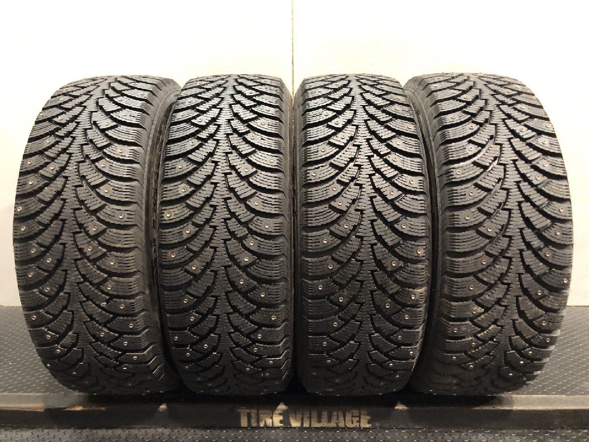 走行短め nokian HAKKAPELIITTA 4 205|60R16 16インチ スパイクタイヤ 4本 カップピン ノア プリウスα レガシィB4 SAI等 KTJ435