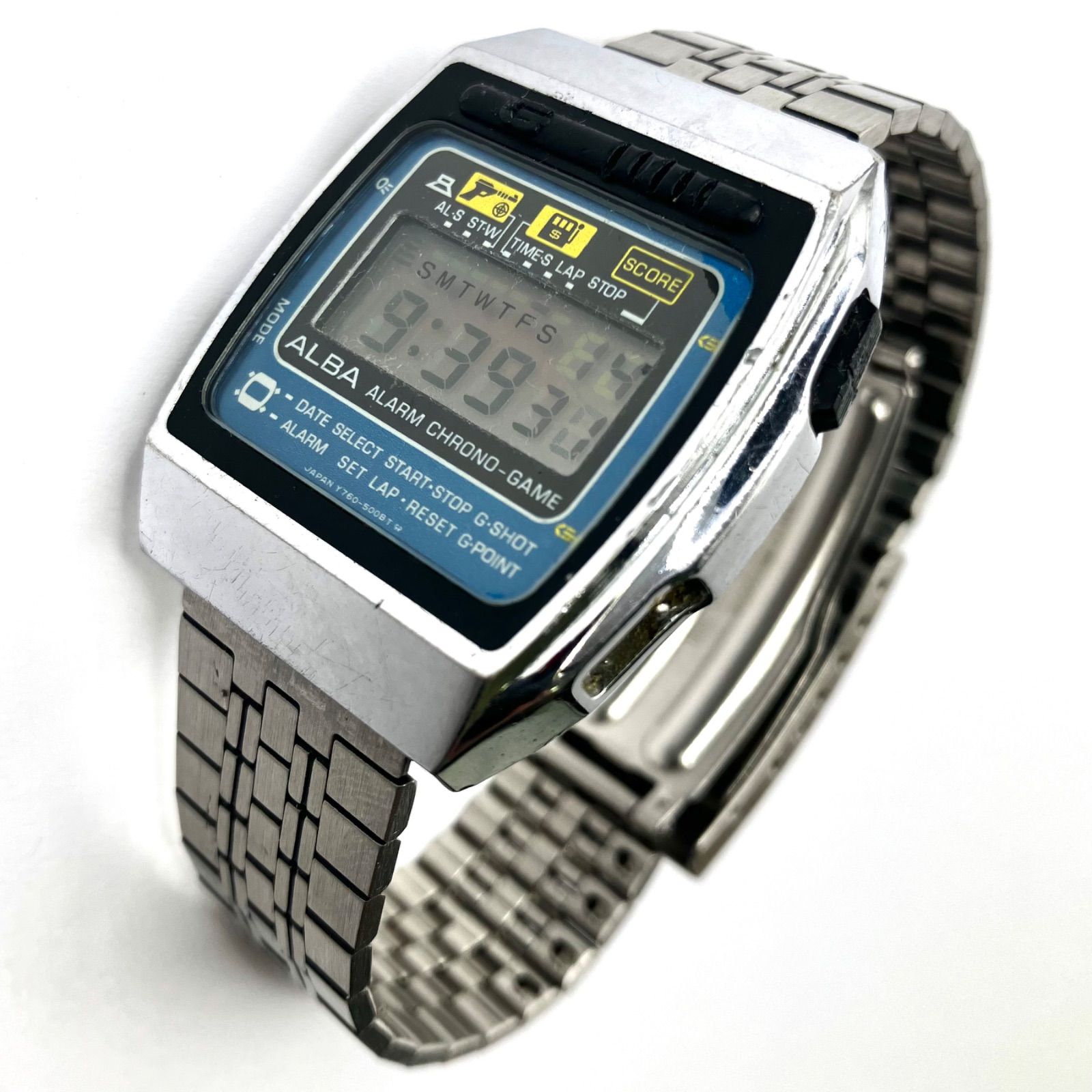 再再販！ SEIKO CHRONO ALARM Y760-5000 アルバ 清々しい ALBA セイコー アルバ