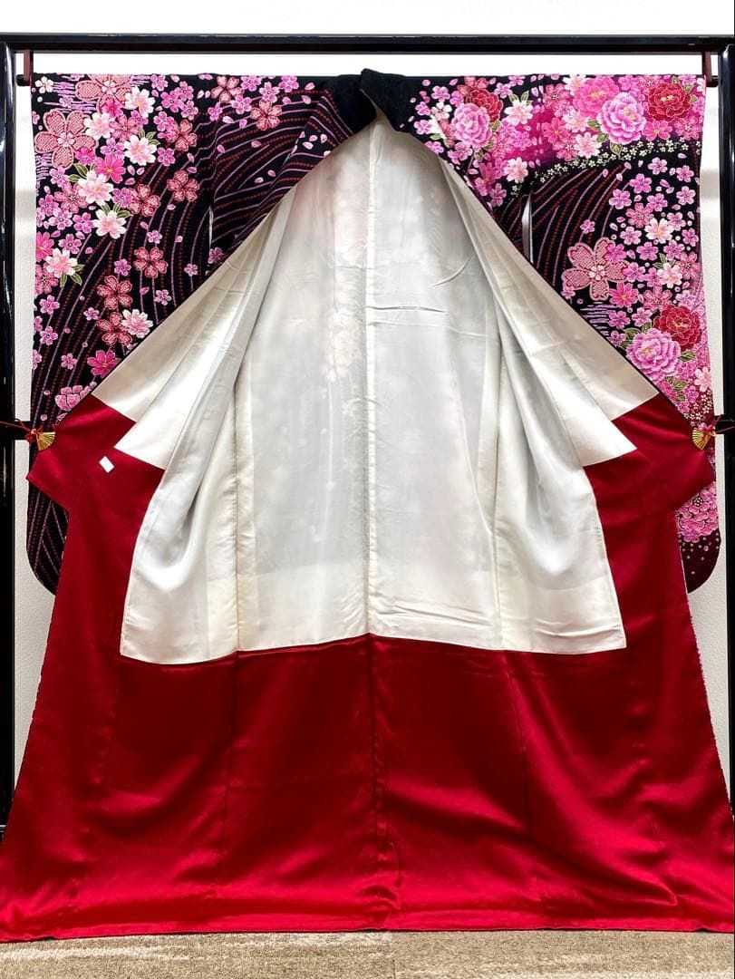 振袖 豪華 金通し 刺繍 相良刺繍 金彩 紋意匠 身丈170cm 撥水加工済 