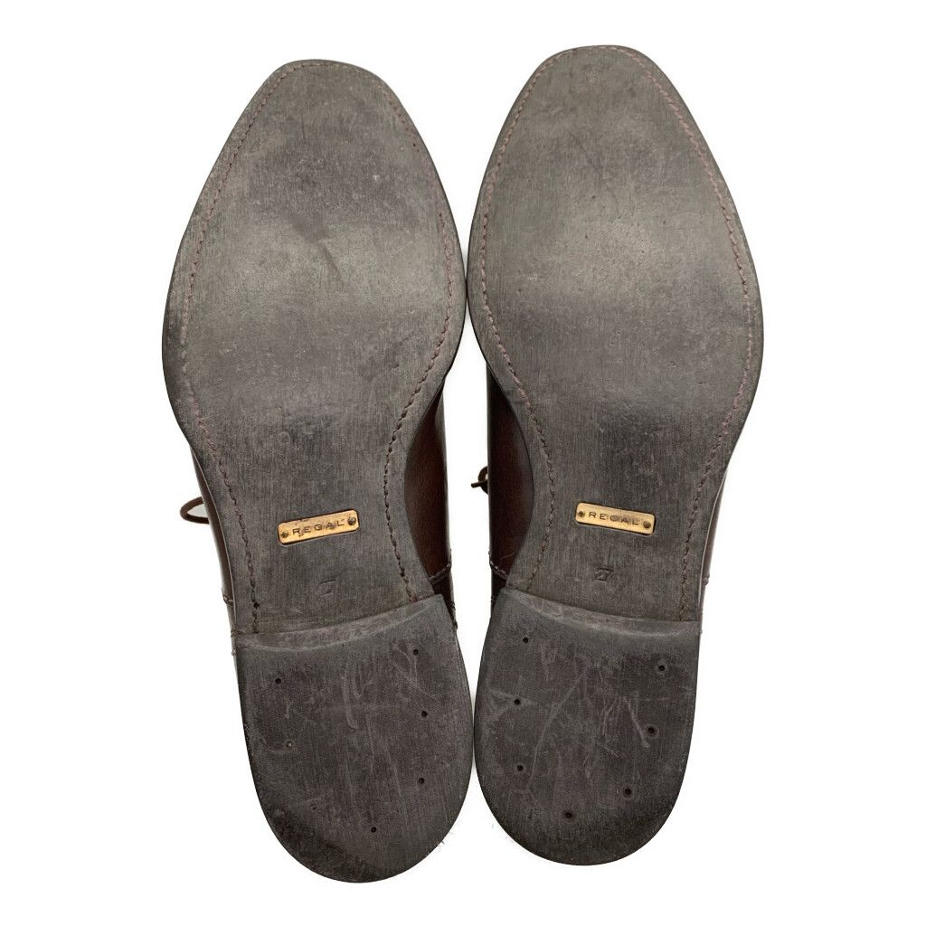 REGAL リーガル ストレートチップ 内羽根式 レザーシューズ ダーク