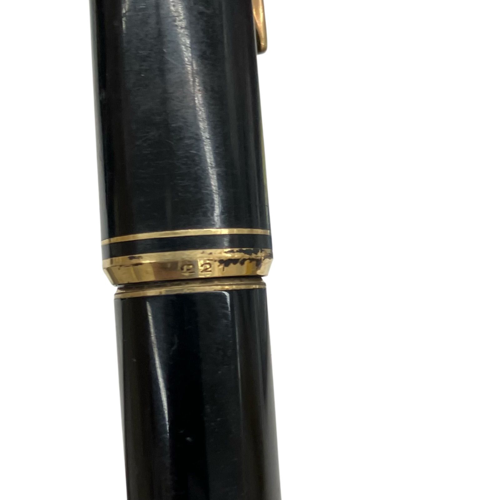 モンブラン万年筆No221ブラック14K 683000 現状品 MONTBLANC モンブラン 万年筆 No.221 ブラック