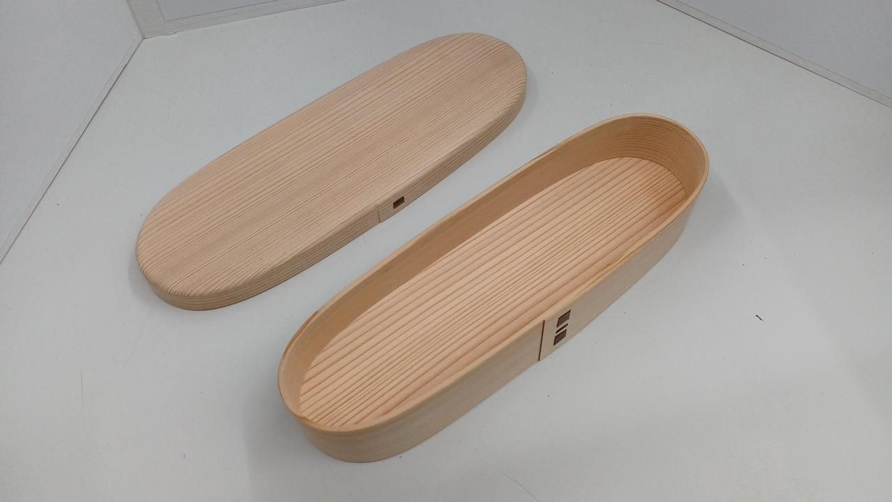柴田慶信商店 曲げわっぱ弁当箱 長手弁当箱 中 Shibata Yoshinobu Shoten Magewappa Bento Box Medium Long Bento Box