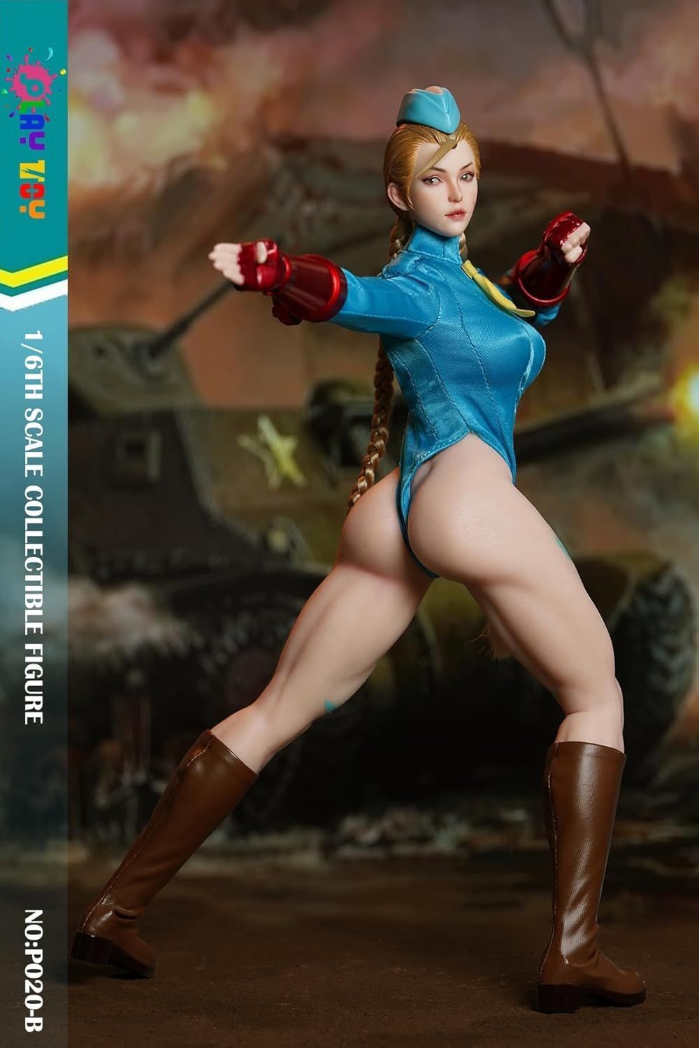 PLAY TOY 1/6 格闘女戦士 可動 アクション フィギュア