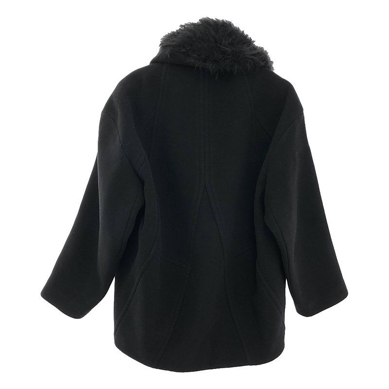 HELMUT LANG / ヘルムートラング | ファー襟付き ウール ジップ