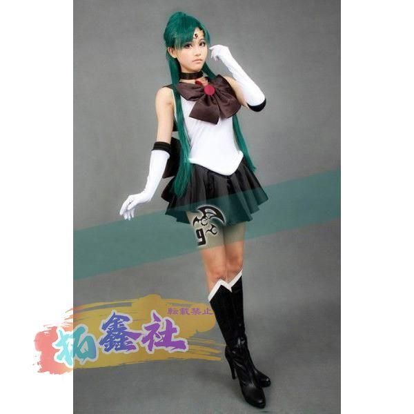 コスプレ衣装 美少女戦士 セーラー 冥王せつな プルート ウィッグ ブーツ コスチューム アニメ オールシーズン ハロウィンコスチューム