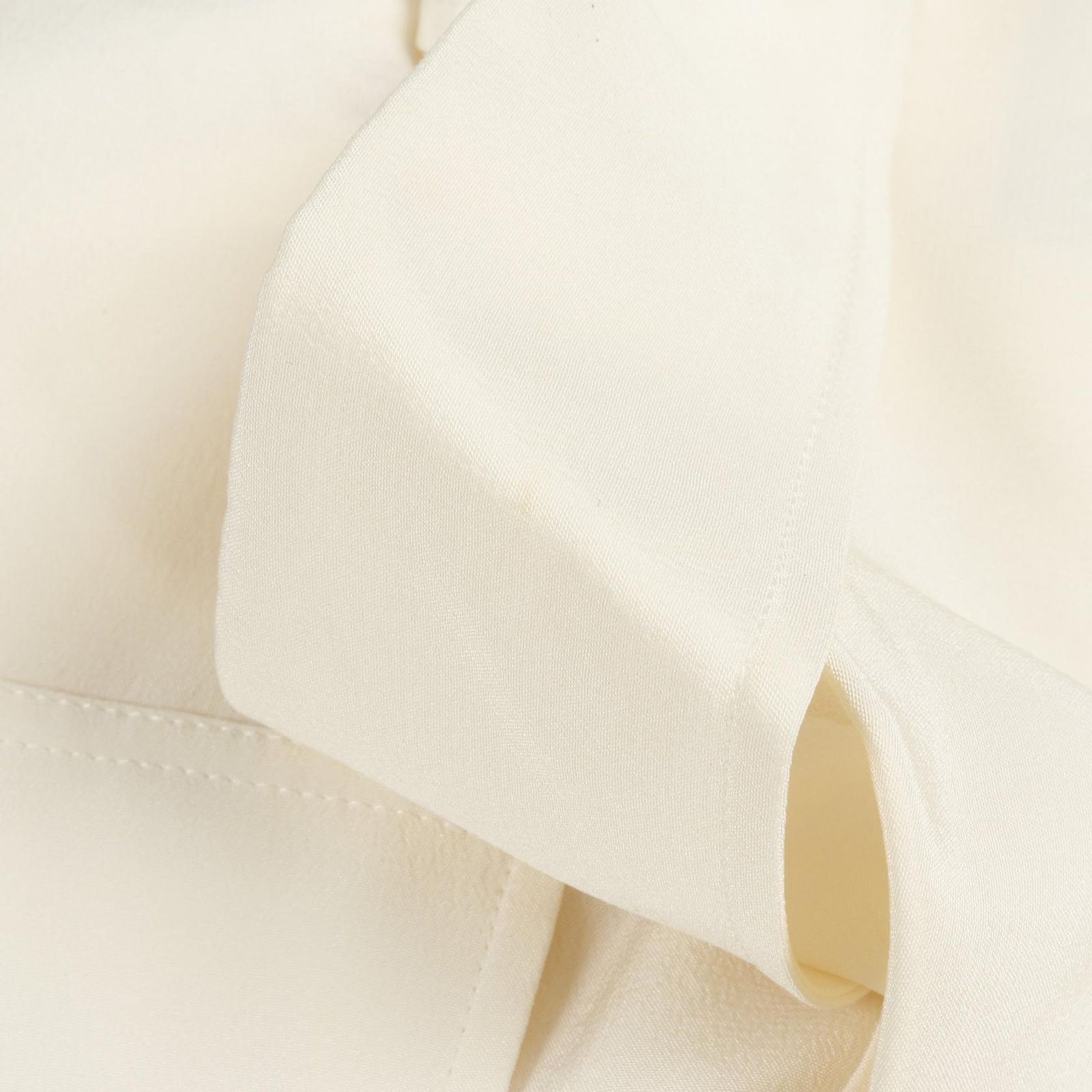 バーバリー BURBERRY ブラウス ホワイト シルク シャツ レディース Used B