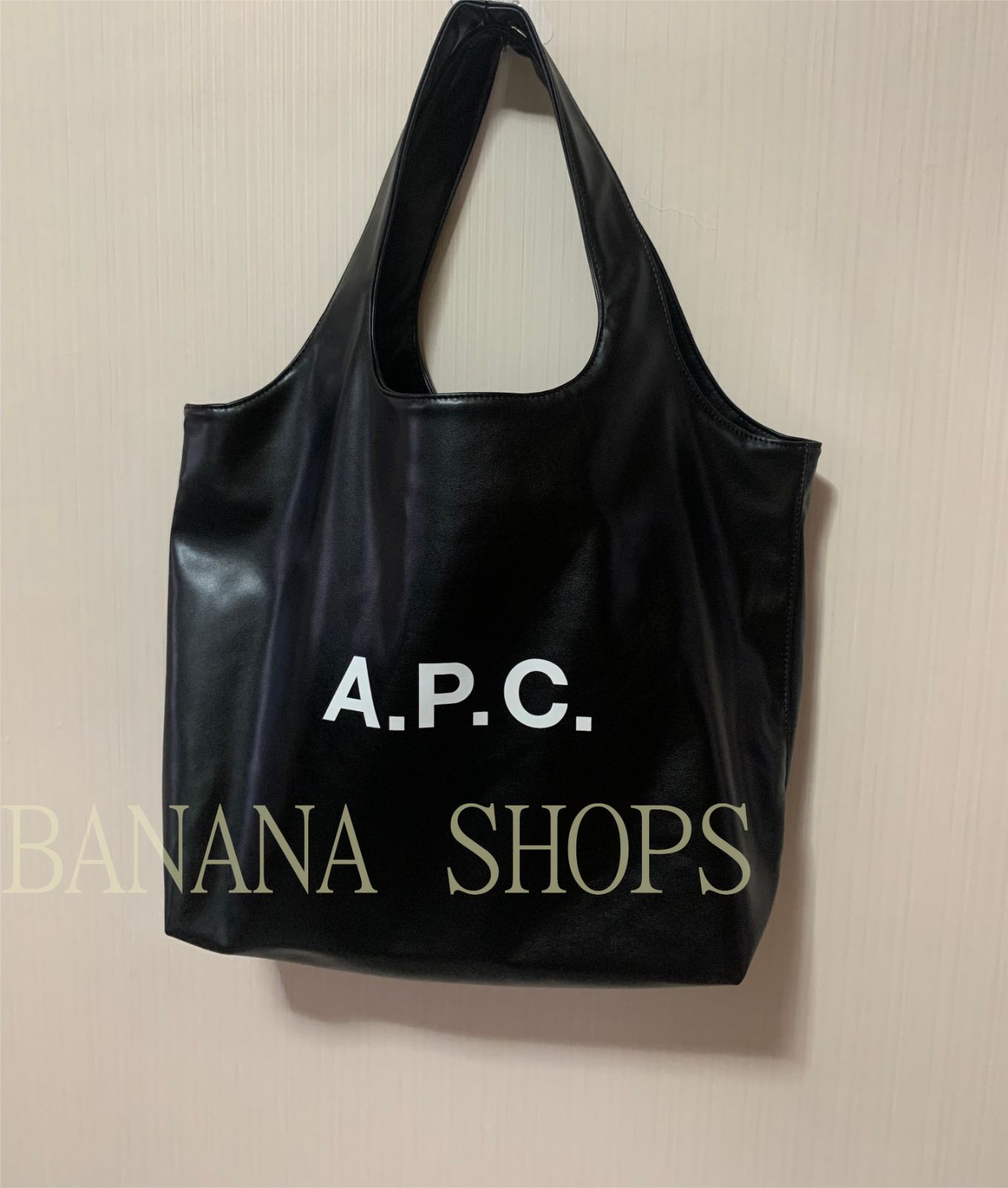 アーペーセー A.P.C. APCトートバッグ NINON  大容量  メンズ レディース 男女兼用 ブラック  ショルダーバッグ