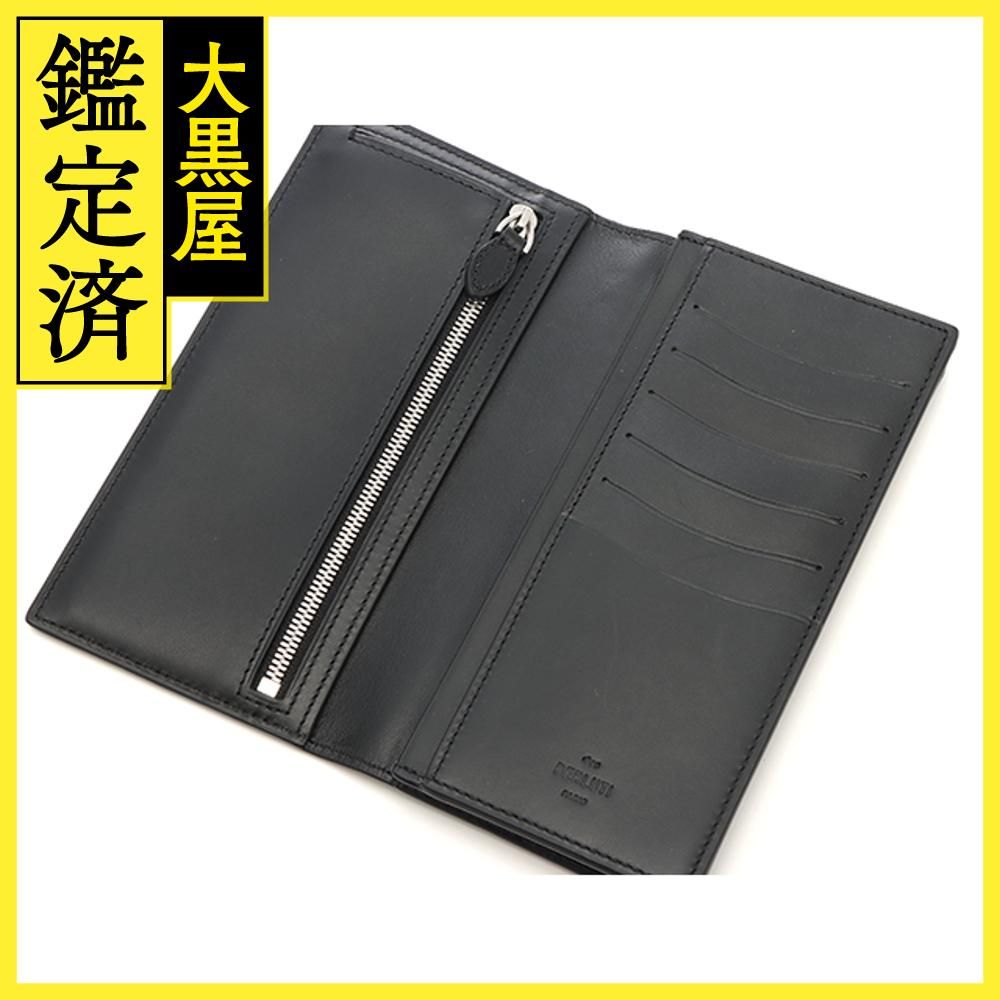 ☆美品☆ベルルッティ　サンタル スクリットレザー ジップロングウォレット　黒 中古）ベルルッティ Berluti サンタル スクリットレザー ジップ