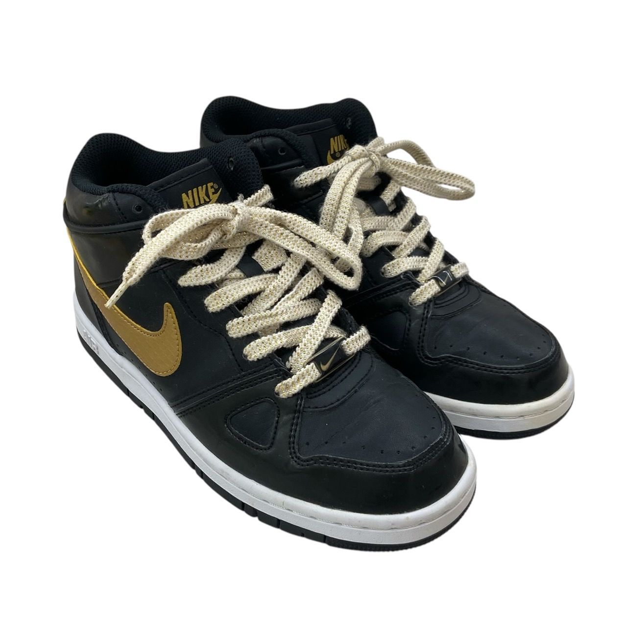 NIKE ナイキ Air Prize2 MID エアプライズ２ミッド スニーカー ブラック×ゴールド 24cm