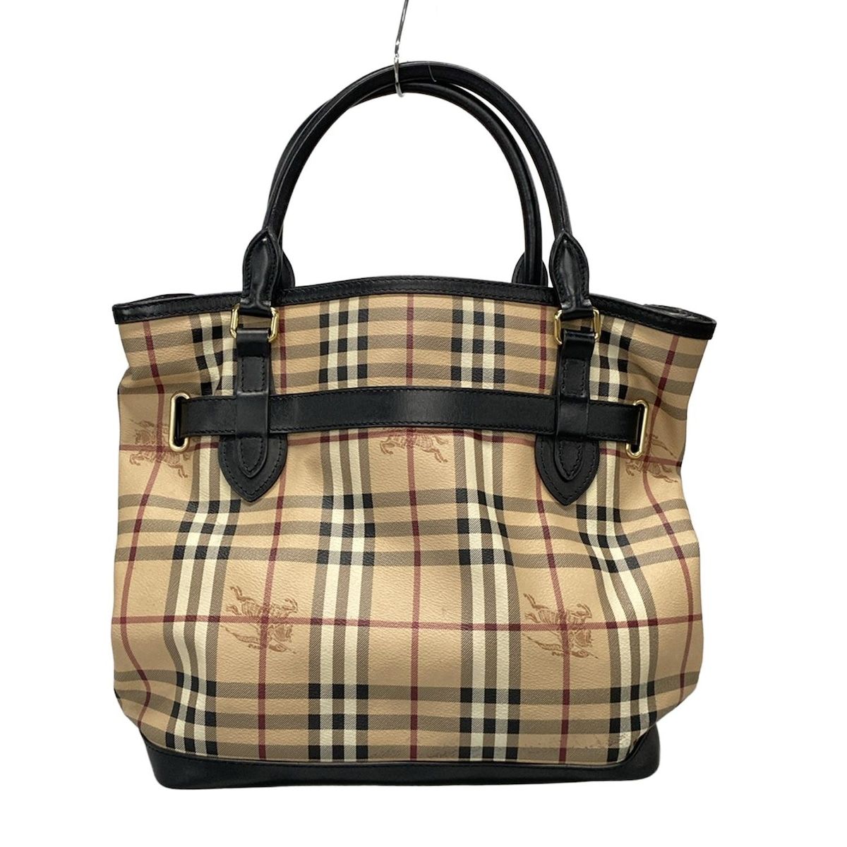 BURBERRY バーバリー ロゴ ハンドバッグ レザー レディース