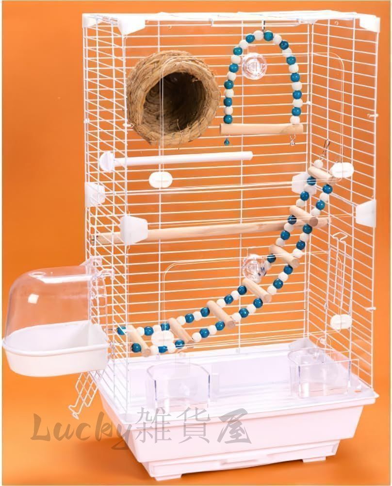新しい未使用 【6点セット】鳥籠 鳥かご 鳥かご インコ 大型