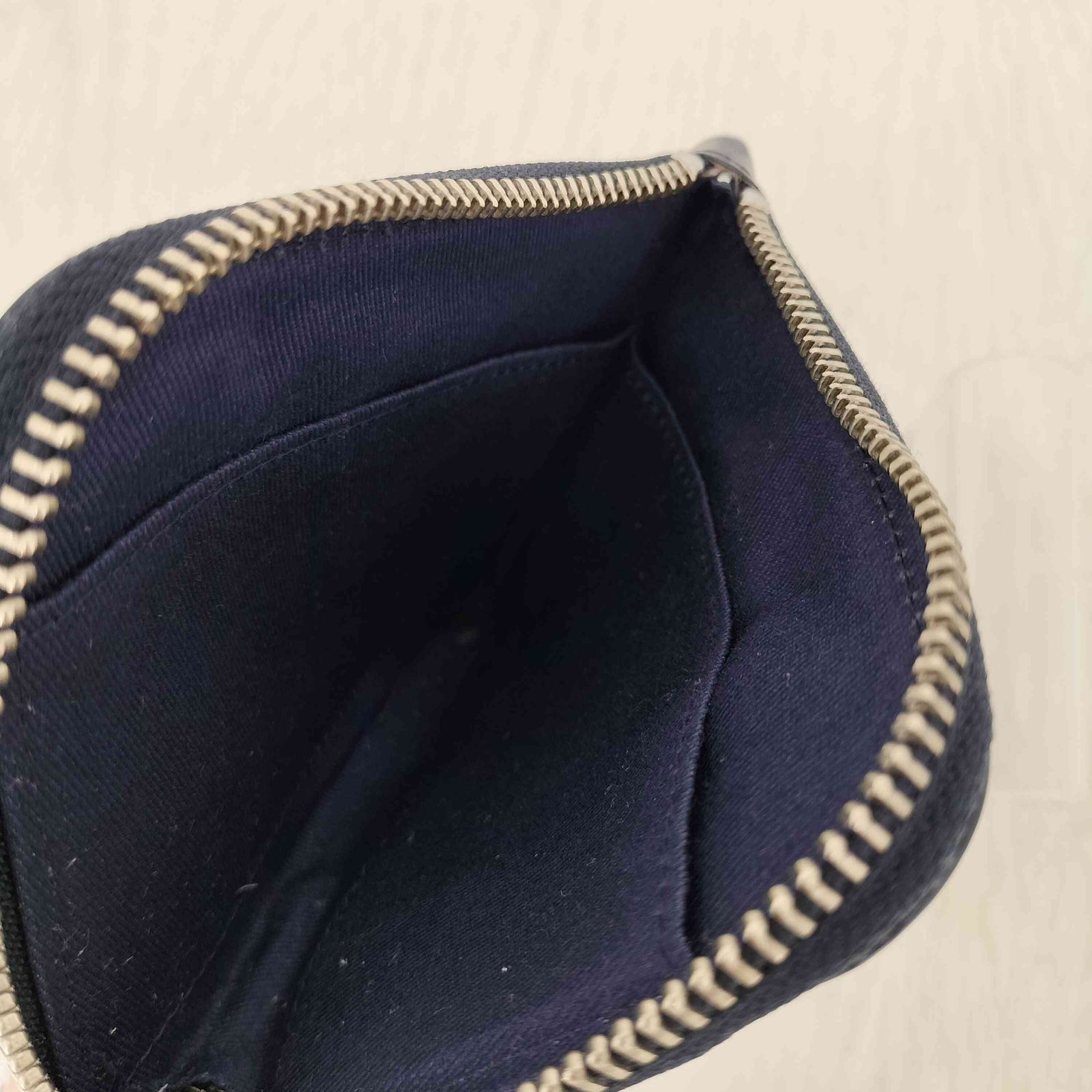 ヒューマンメイド HUMAN MADE LEATHER ZIP WALLET NAVY メンズ 表記無