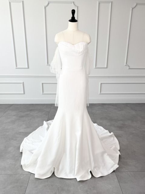 ヴェラウォン VERA WANG アヴァ Ava マーメイドライン ウェディングドレス ホワイト 白 ファーストオーナ ベアトップ