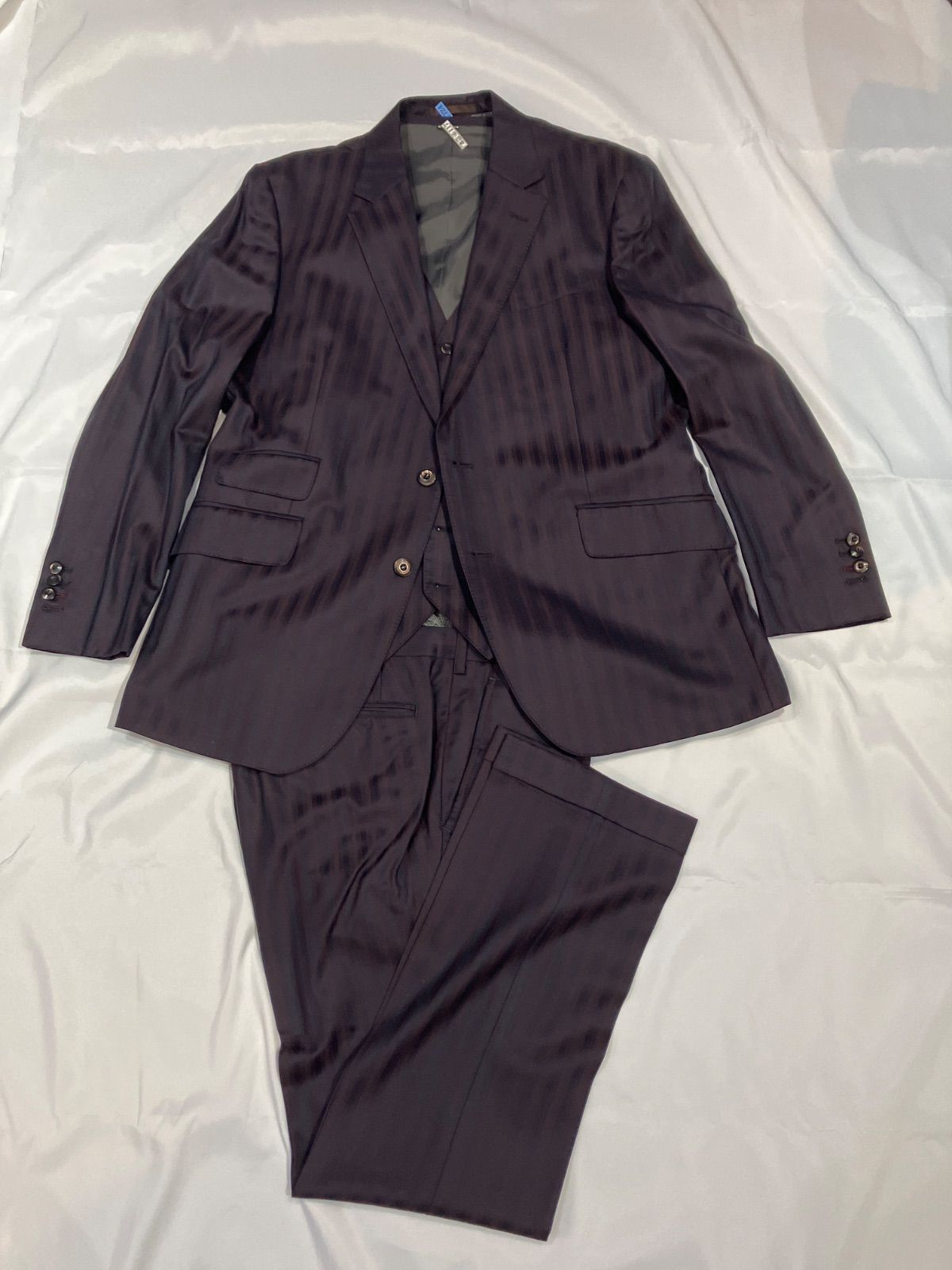 UNITED ARROWS タスマニア ストライプ 3ピース スーツ 1NCC62-21