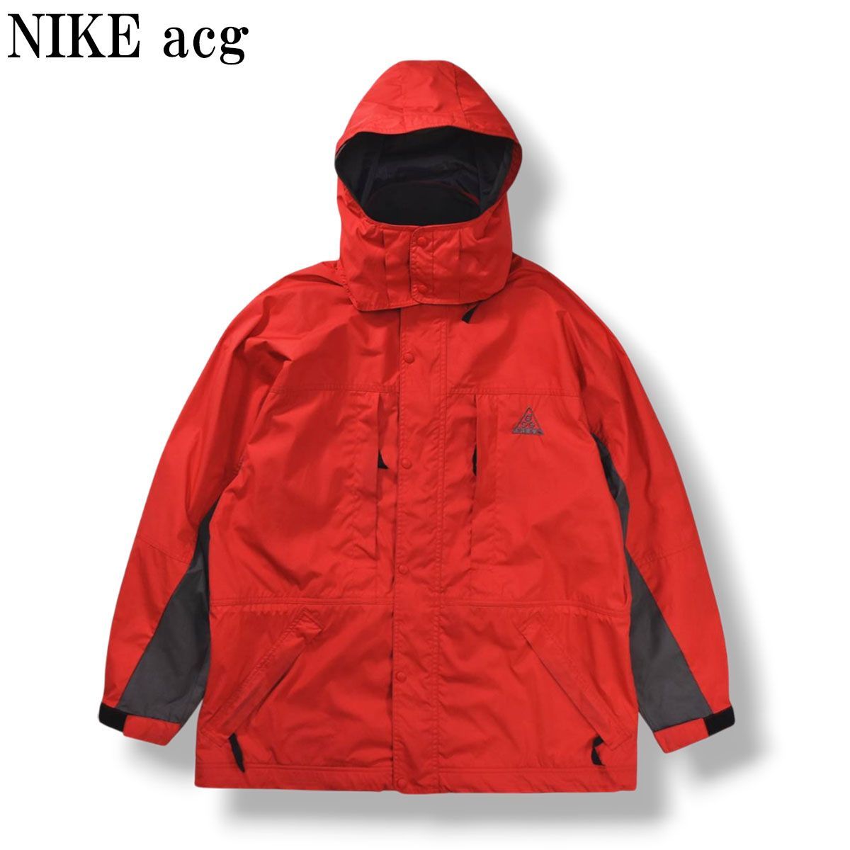 入手困難 90sヴィンテージ ナイキ NIKE acg CLIMA FIT Jacket クライマフィット マウンテンジャケット マウンテンパーカー フーディー マウンパ L レッド メンズ