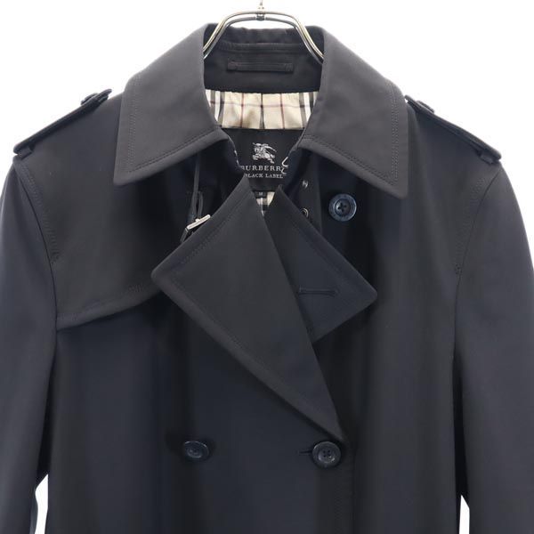 バーバリーブラックレーベル トレンチ コート M 黒 BURBERRY BLACK  