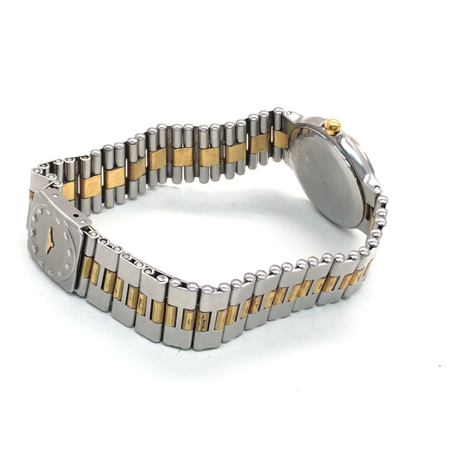 稼働品】LONGINES Conquest レディース腕時計ゴールドカラー