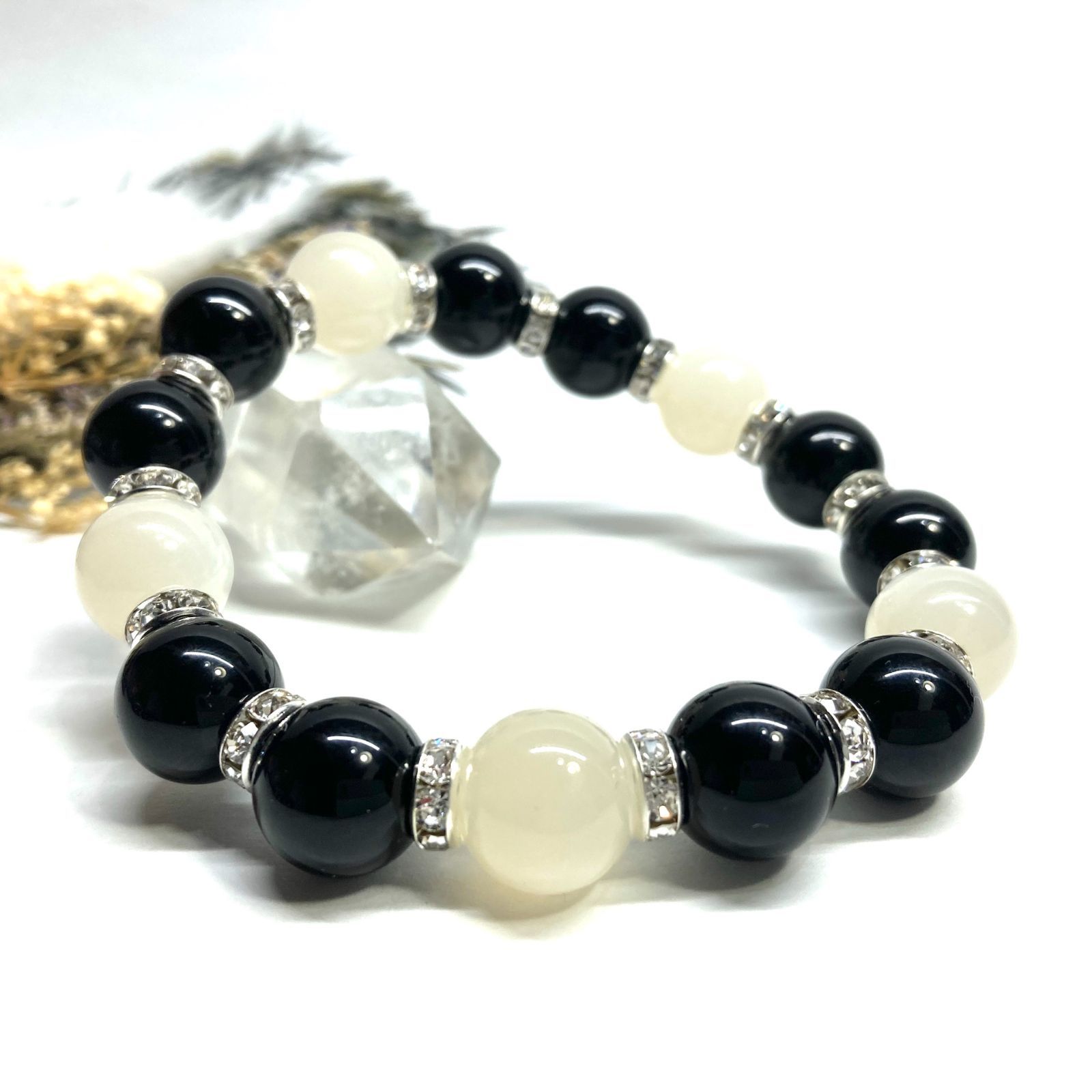 87275】7Aレインボーラブラドライト 9.7mmブレスレット-bracelet全タマ