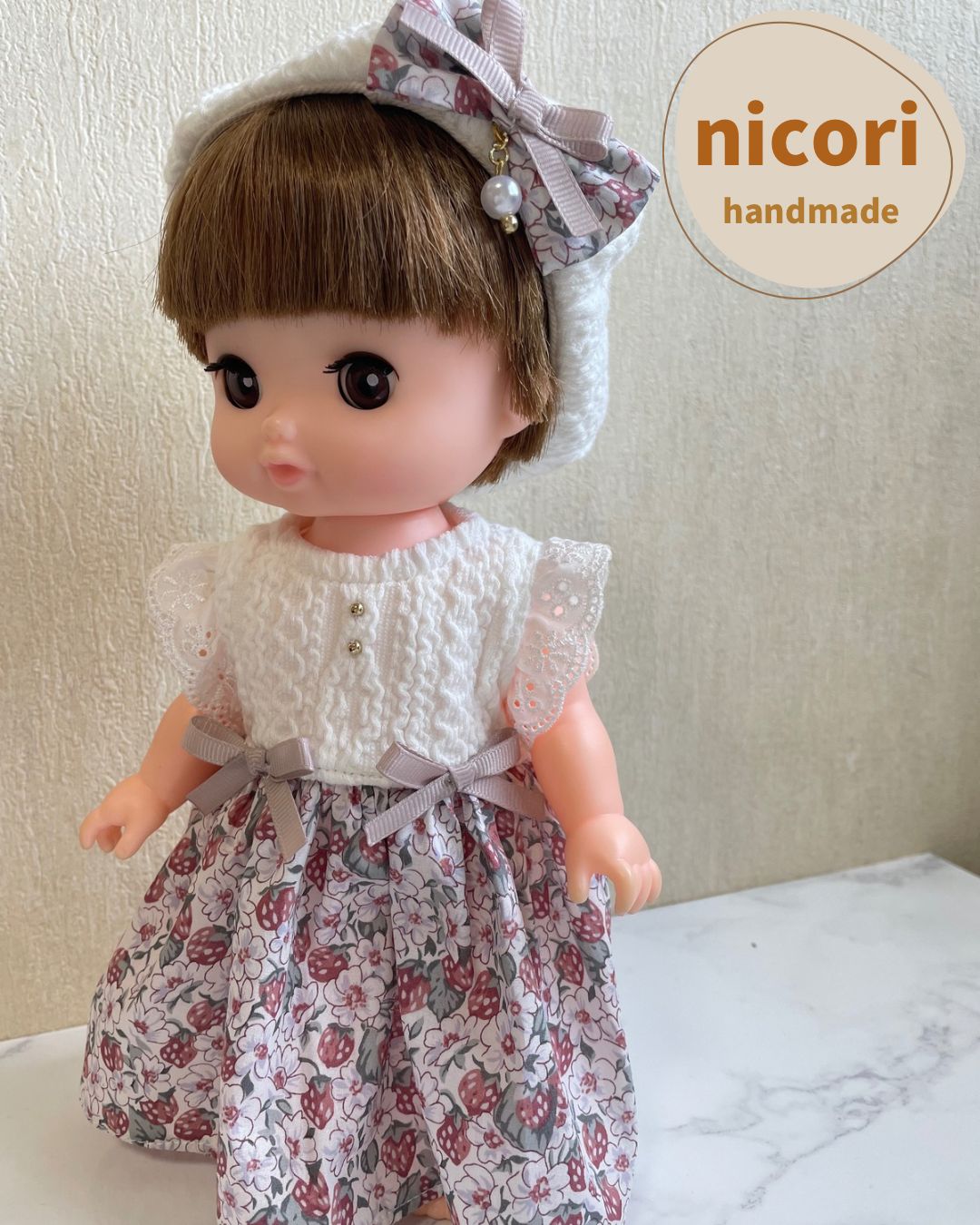 ソランちゃん メルちゃん 服 リバティ生地 切り替えワンピース - メルカリ 