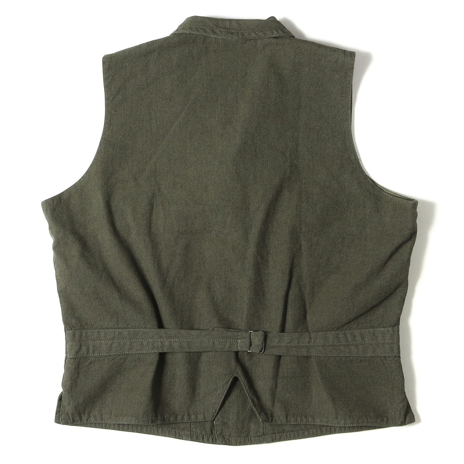 Nigel Cabourn ベスト 48 オリーブ ナイジェルケーボン コットンベスト