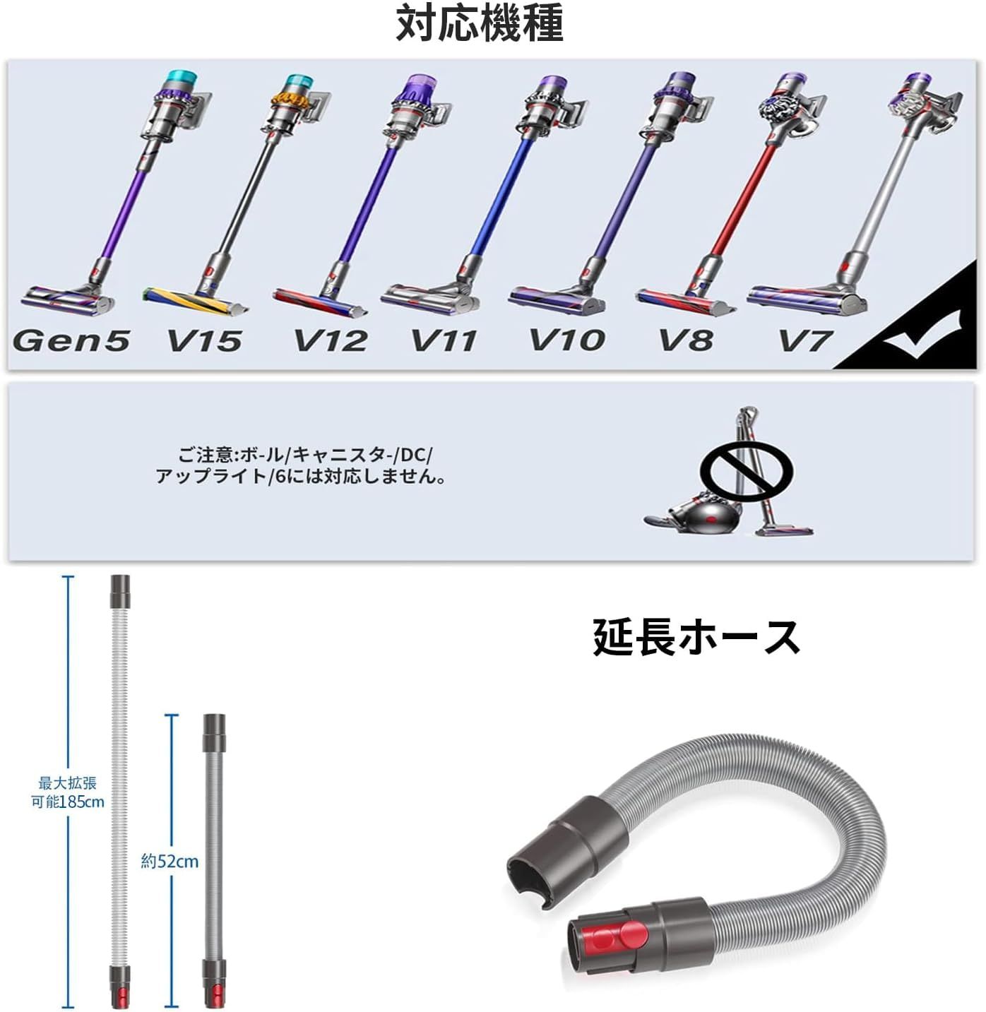 新着商品】クリーナーアタッチメント ダイソン用 GEN5 G5 V7 V8