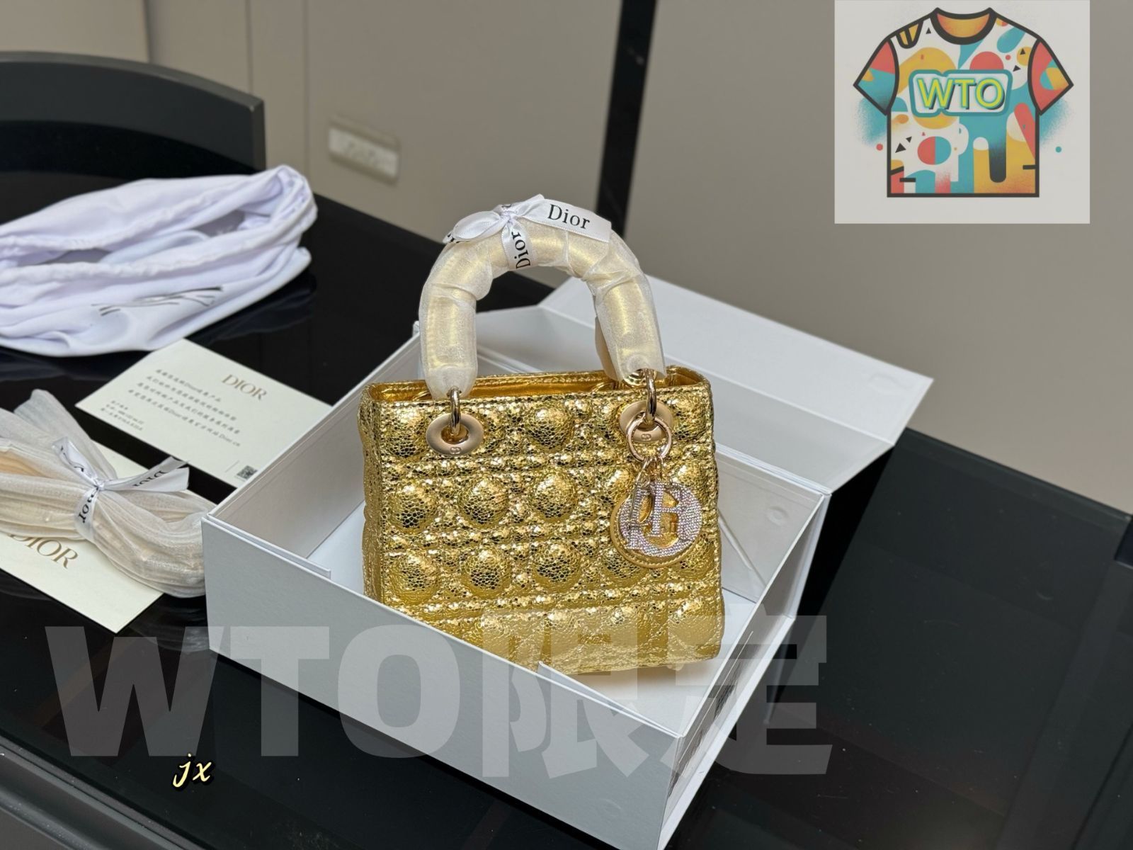 Dior レディース バッグ 今日WTO】Dior Lady Horizontal Lady Dior Bag - ホリゾンタル