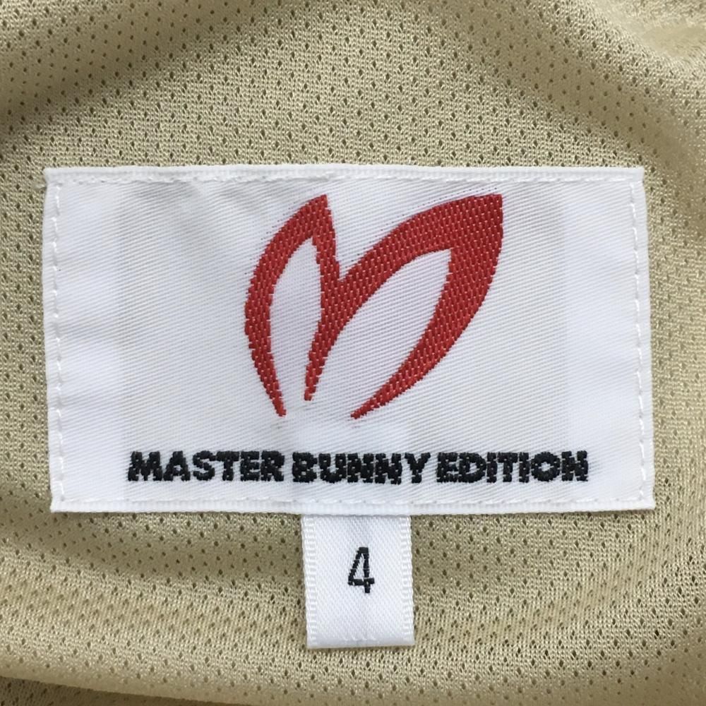 MASTER BUNNY EDITION - マスターバニー ナイロンパンツ 白 裏地付 ロゴ黒 メンズ 4(M) ゴルフウェア MASTER BUNNY EDITION マスターバニー ナイロンパンツ 白 裏地付 ロゴ黒 メンズ 4(M