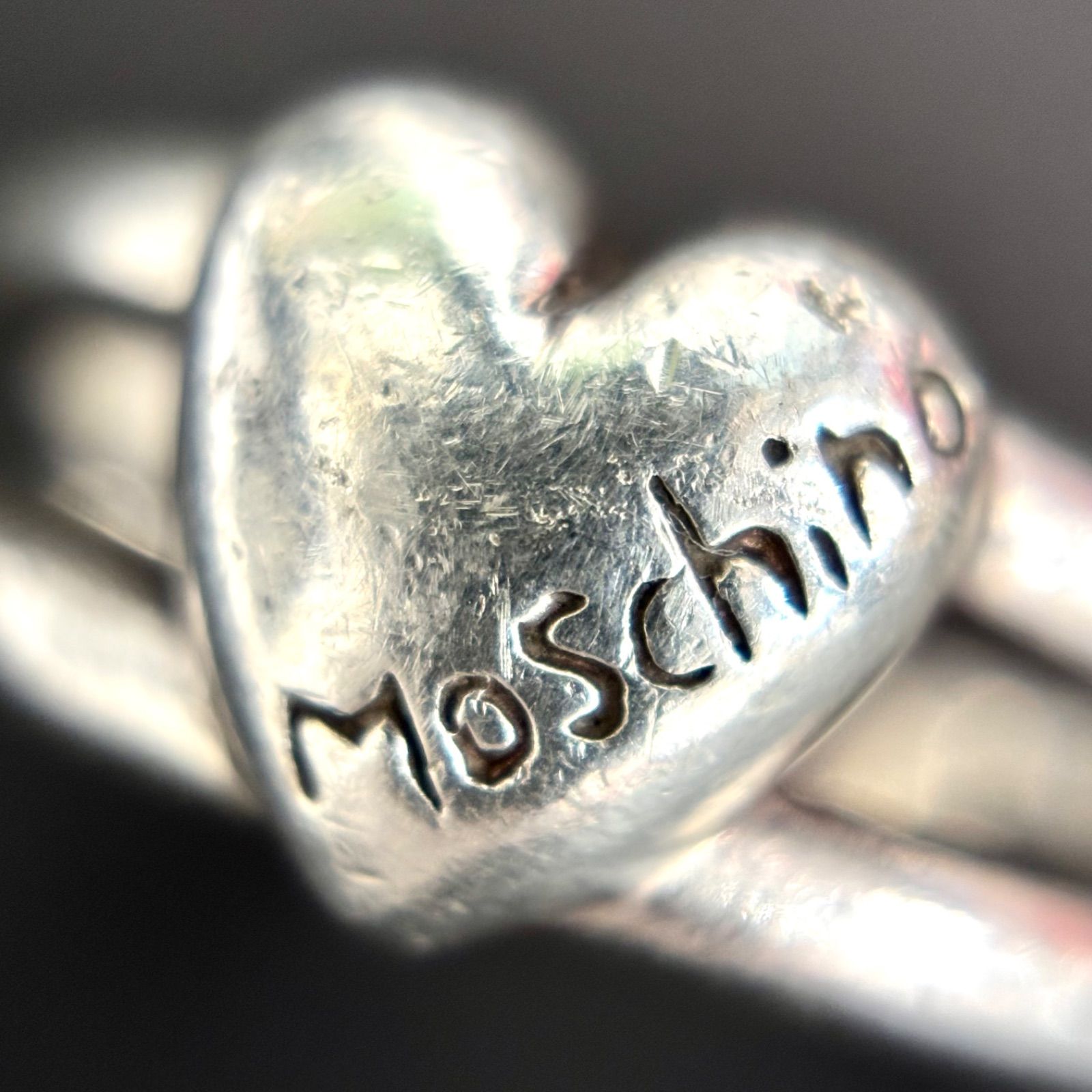MOSCHINO⭐️シルバーハートのデザインリング】 使用貴金属 シルバー