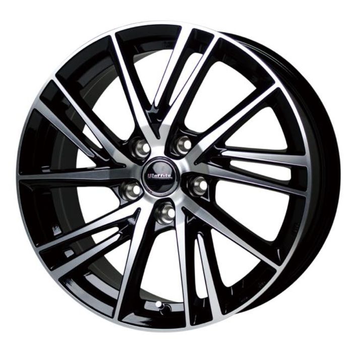ホイール4本セット Laffite LW-06II ブラックポリッシュ 18インチ 7J 55 5H-114.3