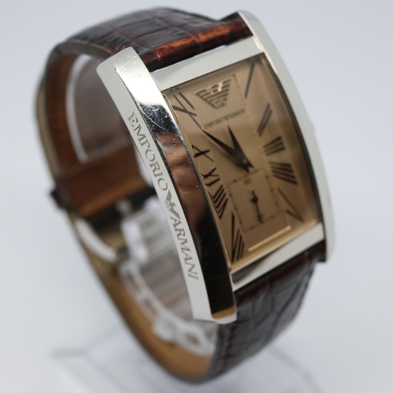 稼働品】EMPORIO ARMANI エンポリオアルマーニ AR0154 メンズ 腕時計