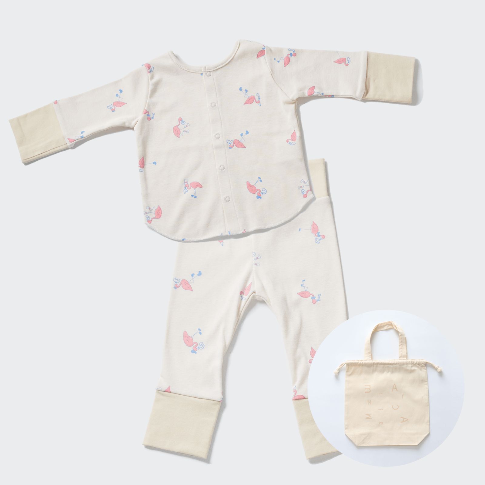 Set up - bag flamingo