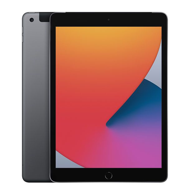 中古】 iPad 第8世代 128GB 美品 SIMフリー Wi-Fi+Cellular スペース