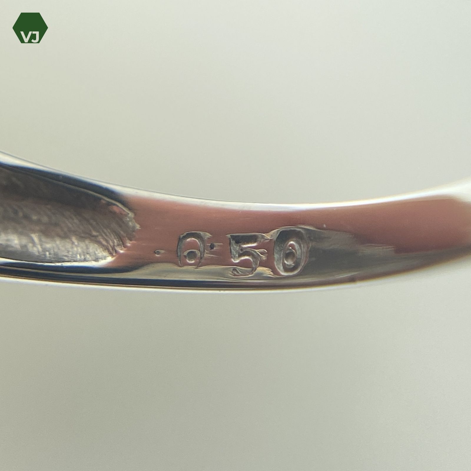 24-44】ダイヤモンド リング D0.5ct【中古】【PT900】【11号】☆By