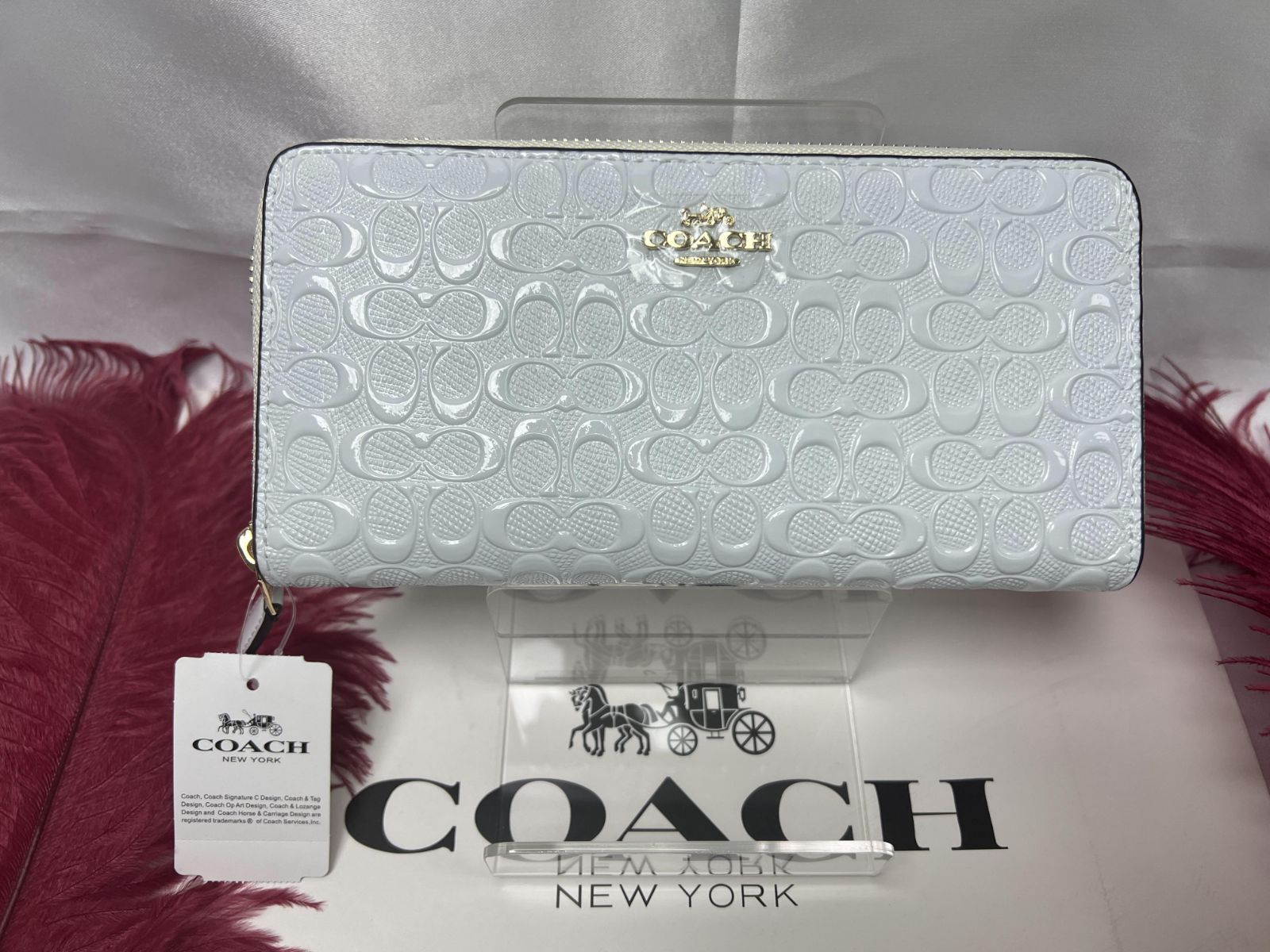 COACH 財布 コーチ 長財布 ラグジュアリー デボスド シグネチャー ...